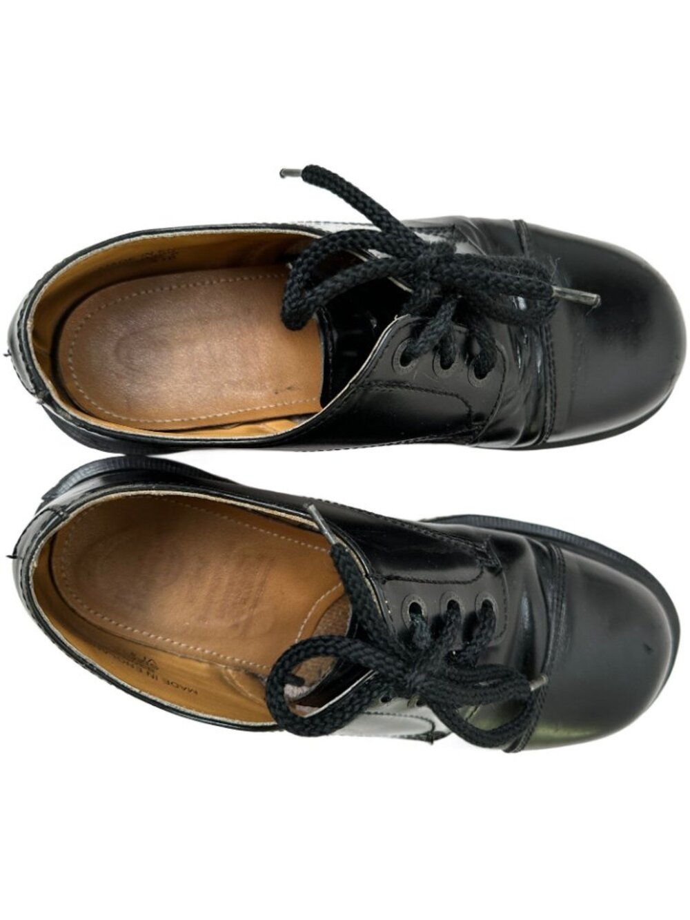 Dr Martens Platform Oxfords Cap Toe Black England Women’s Size 6 Chunky Y2K - Picture 5 of 9